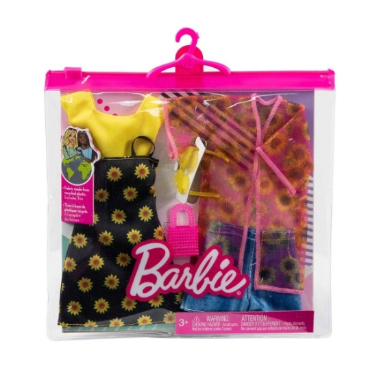Oyuncak GWF04 Barbie'nin Kıyafet Koleksiyonu 2'li Paketler / +3 yaş