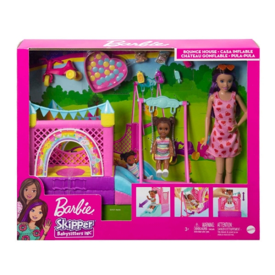 Oyuncak HHB67 Barbie  Bebek Bakıcısı Skipper Oyun Evi Seti