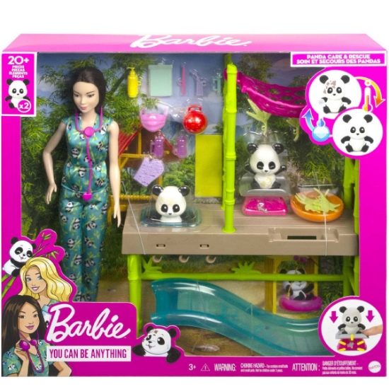Oyuncak HKT77 Barbie Panda Bakımı Oyun Seti