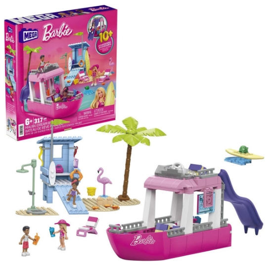 Oyuncak HPN79 MEGA Barbie Malibu Rüya Teknesi™ 317 parça +6 yaş