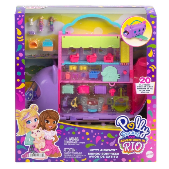 Oyuncak HWP19 Polly Pocket Adventures in Rio Uçak Oyun Seti