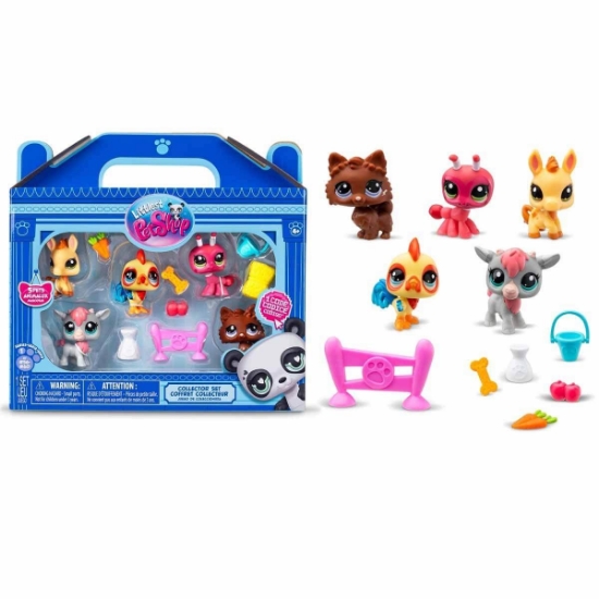 Oyuncak 1005103 Littlest Pet Shop - Minişler 5'li Figür Seti S1 Çiftlik T