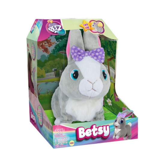 Sunman 9586 Oyuncak Sesli ve Hareketli Peluş Tavşan Betsy