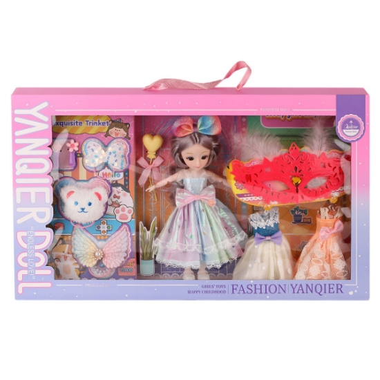 Oyuncak Karsan 3688-033A Oyuncak Fashion Aksesuarlı Eklemli Bebek