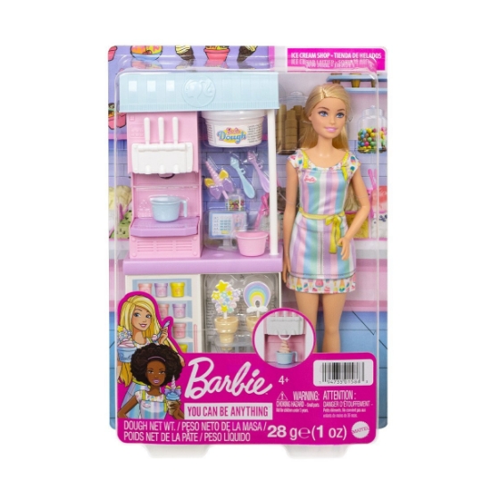 Oyuncak HCN46 Barbie Dondurma Dükkanı Oyun Seti, Barbie Ben Büyüyünce