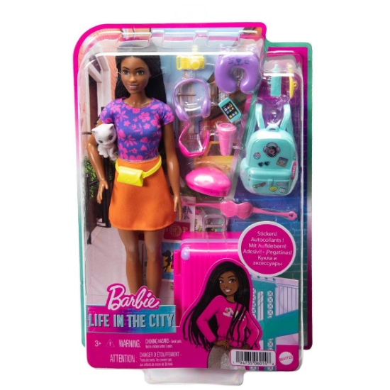 Oyuncak HGX55 Barbie Brooklyn Seyahatte Bebeği ve Aksesuarları