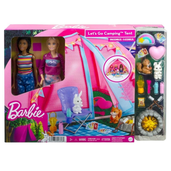 Oyuncak HGC18 Barbie Malibu ve Brooklyn Kampta Oyun Seti