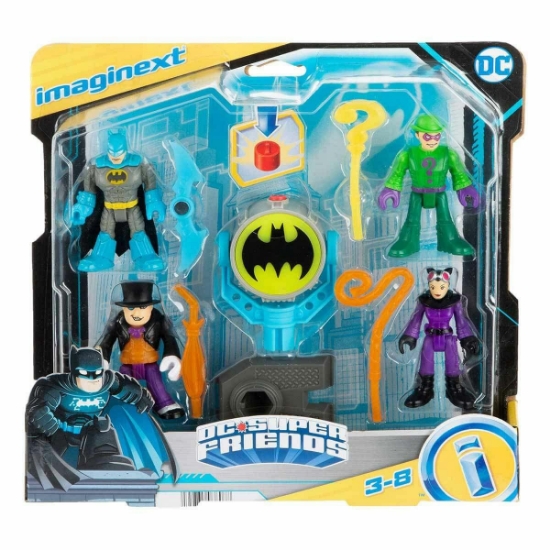 Oyuncak HFD47 Imaginext, Bat-Tech Bat-Signal Figür Seti, DC Super Friends