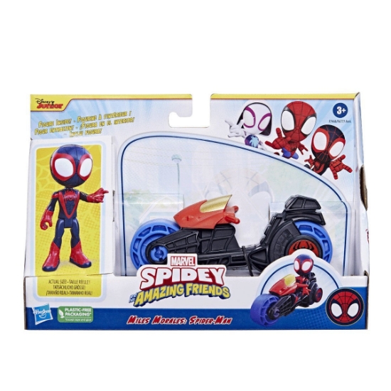 Oyuncak F6777 Spidey ve İnanılmaz Arkadaşları - Motorsiklet ve Figür +3 y