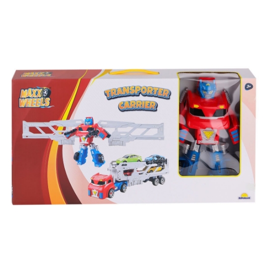 Sunman 4538 Oyuncak Maxx Wheels Transporter Taşıyıcı Dönüşebilen Transformer