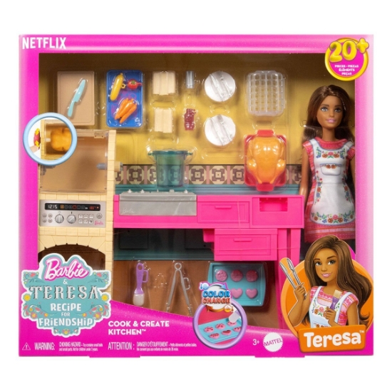 Oyuncak JCT06 Teresa ve Mutfağı Oyun Seti - Barbie and Teresa Recipe for