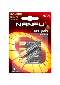Nanfu İnce Pil AAA Lr03 1.5V Alkalin 6'lı Paket