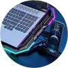 Classone Mila Serisi M6 R TYPE 13"17"  Uyumlu 2200 RPM RGB Işıklı 6 Fan Telefon Stand 2 USB Notebook Soğutucu Stand