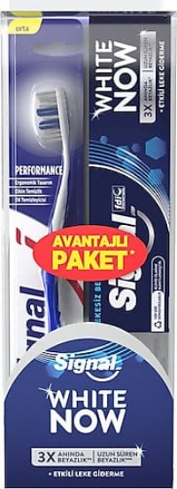 Signal White Now Diş Macunu ve Diş Fırçası  Avantajlı Paket