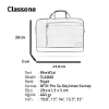 Classone WorkOut Serisi TL5000 WTXpro Su Geçirmez Kumaş 15.6" inch Siyah Laptop  Notebook Çantası