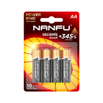 Nanfu Kalem Pil AA Lr6 1.5V Alkalin 4'lü Paket