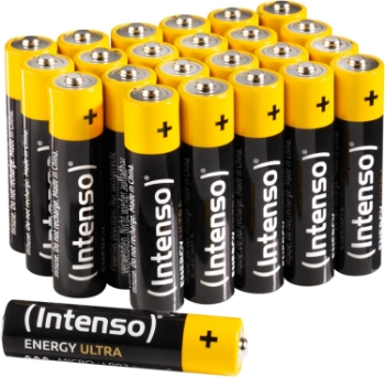 Intenso Energy Ultra AAA Micro LR03 alkali pil, 24'lü kutu, sarı-siyah