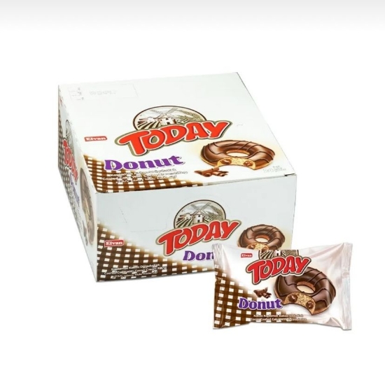 Elvan Today Donut Kek Kakaolu 35 Gr. 24 Adet