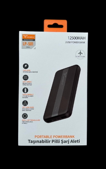 Lucatech LP-501 Taşınabilir Powerbank 12.500 MAH