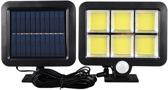 HiMarry 120 Cob Led Solar Panelli 3 Modlu Duvar Lambası