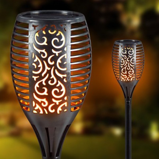 HiMarry Alev Efektli Solar Bahçe Lambası (51 cm) Bahçe Aydınlatma