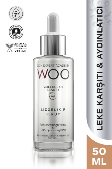WOO Skin Expert Academy Licoelixir Aydınlatıcı Ve Leke Önleyici Serum 50 ml Eşit Cilt Tonu