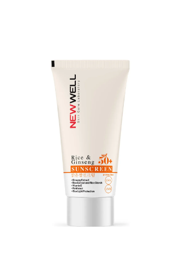 New Well Rice & Ginseng Sunscreen Spf50+ Pirinç Özlü Güneş Kremi 50 ML