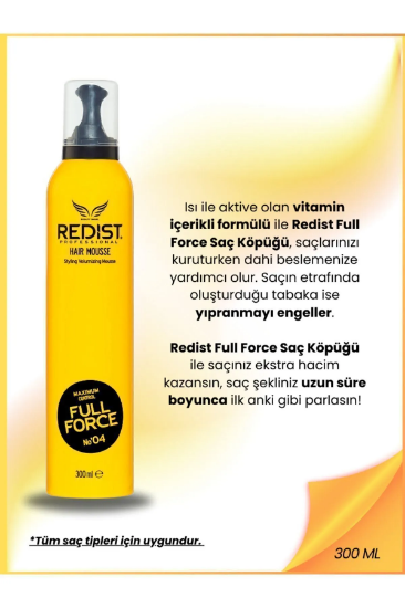 Redist Full Force Saç Köpüğü 300 ml