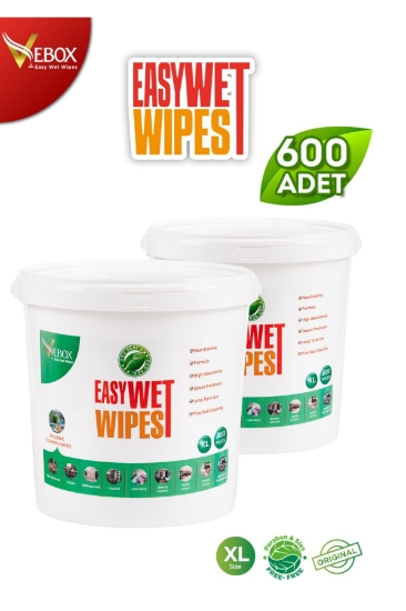 Vebox Easy Wet Wipes Kova Islak Mendil Eko 2’li 600 Adet