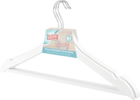 STEPY AHŞAP ASKI EKOM SLİM 3LÜ*24