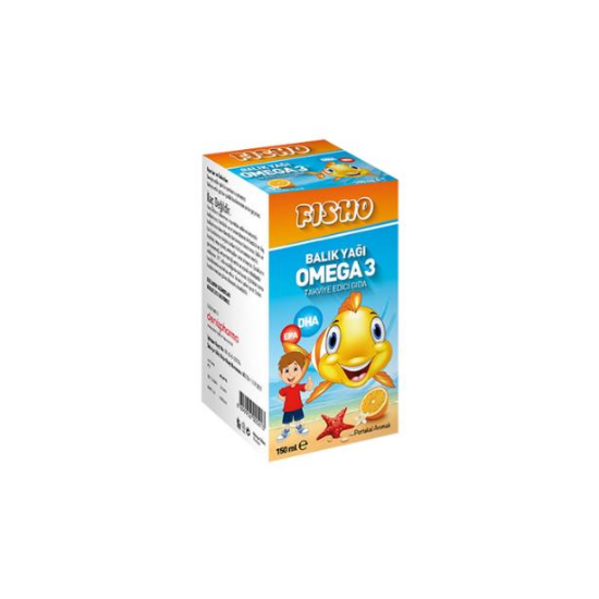 Fisho Balık Yağı Takviye Edici Gıda 150 ml Portakal Aromalı