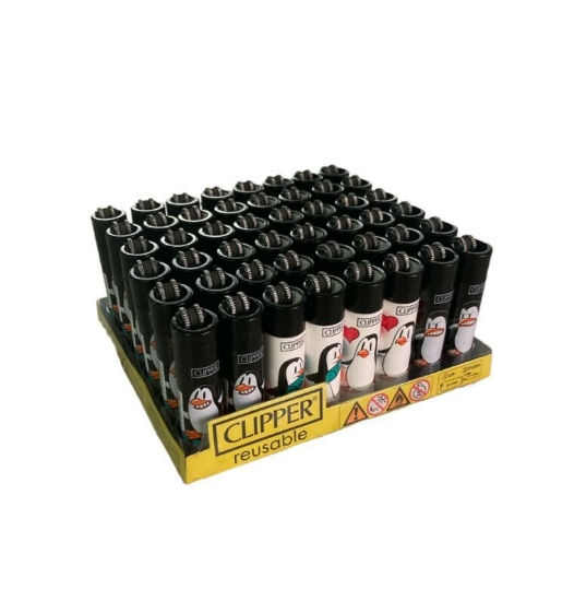 Clipper Reusable Penguen Çakmak 48'li
