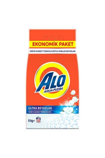 Alo 8 Kg Toz Deterjan Beyazlar Kar Çiçeği
