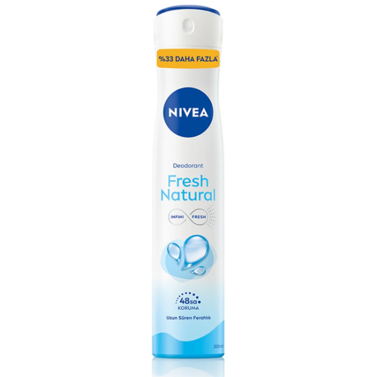 NIVEA Fresh Natural Kadın Sprey Deodorant 200 ml