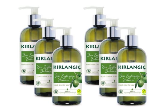 KIRLANGIÇ 400 ML ZEYTİNYAĞLI VEGAN SIVI SABUN * 6 ADET