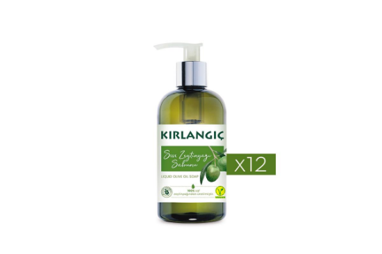 KIRLANGIÇ 400 ML ZEYTİNYAĞLI VEGAN  SIVI SABUN * 12 ADET