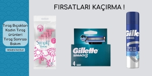 Tıraş Bıçakları-Kadın Tıraş ürünleri-Tıraş Sonrası Bakım Ürünleri! kampanya resmi