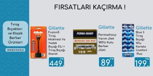 Tıraş Bıçakları ve Klasik Berber Ürünlerinde Fırsatlar! kampanya resmi