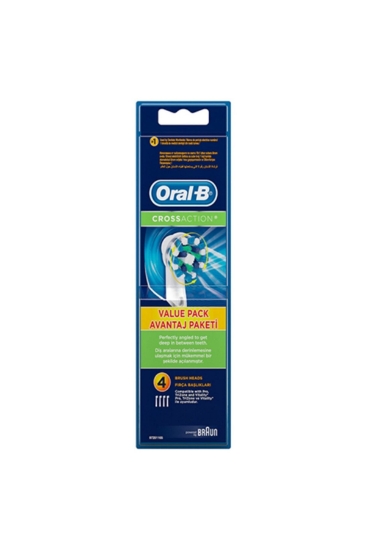 Oral B Şarjlı Dis Firçasi Yedek Basligi Cross Action 4lü