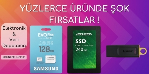 Hafta Sonu Fırsatları! Elektronik & Veri Depolama kampanya resmi