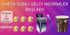 Hafta Sonu Fırsatları! Kırtasiye & Ofis Ürünleri kampanya resmi