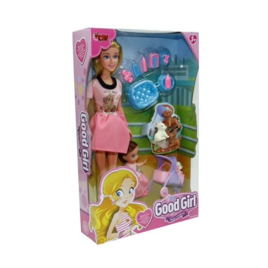 Vardem Oyuncak WG-115564 Kutulu 29 cm Anne Kız Pet Shopta Bebek