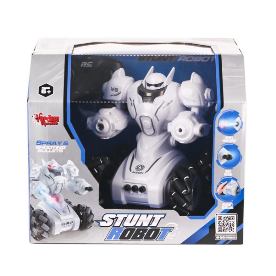Vardem Oyuncak SYR-666-861 Kumandalı Şarjlı Işıklı Roket ve Buhar Atan Robot Araba