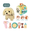 Vardem Oyuncak JND-3615 Taşıma Çantalı Hareketli Pilli Köpek Set (Pet Shop)