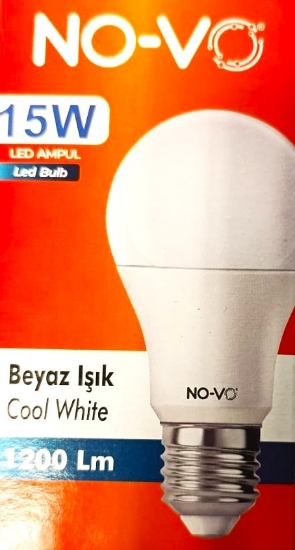 No-vo Led 15w Ampul Beyaz * 200