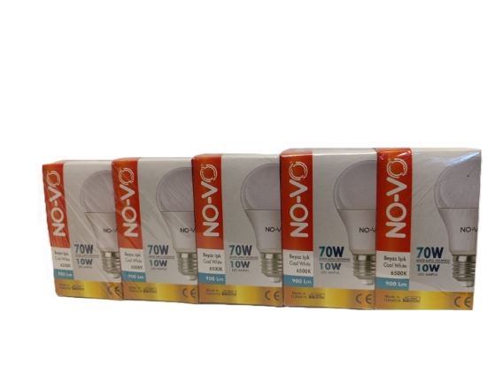 No-vo Led 10w Ampul Beyaz 6500k * 200