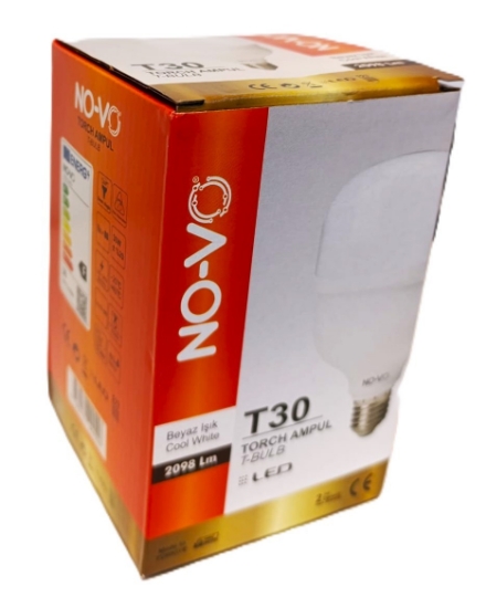 No-vo Led 30w Torch Ampul Beyaz 6500k * 50