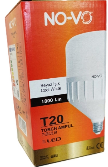 No-vo Led 20w Torch Ampul Beyaz 6500k * 100