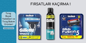 Tıraş  Bıçak  Yedekleri ve Tıraş Bakım Ürünleri! kampanya resmi