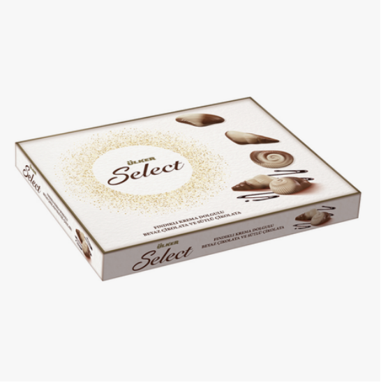 Ülker Select Fındıklı Beyaz Ve Sütlü Çikolata 240 G